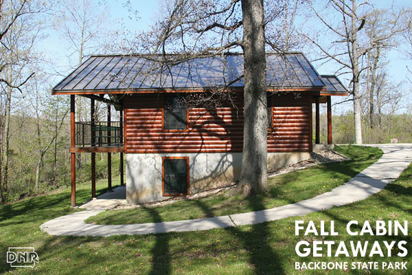 A cabin at Backbone State Park is a perfect fall getaway | Iowa DNR